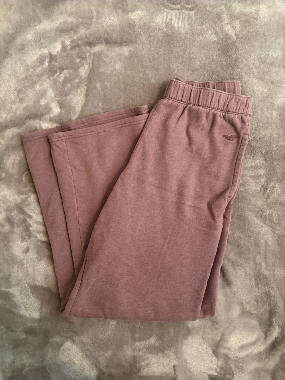 Hollister Mauve Wide-Leg Lounge Pants